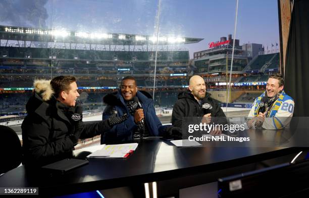 Jamison Coyle, Kevin Weekes, Mike Rupp and actor Jon Hamm talk about the 2022 NHL Winter Classic between the St. Louis Blues and the Minnesota Wild...