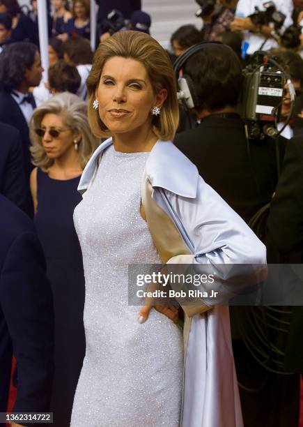 Actress Christine Baranski arrives at the 49th Annual Primetime Emmy Awards Show, September 8, 1996 in Pasadena, California.