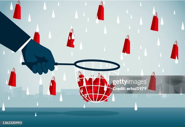 harvesting - fishing net stock illustrations