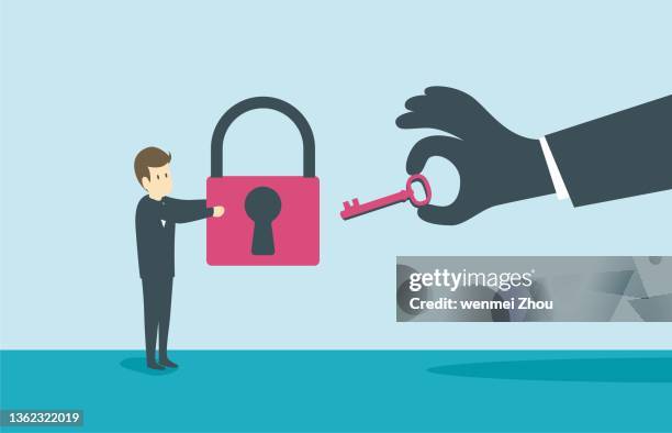 key to success - picking up keys stock illustrations