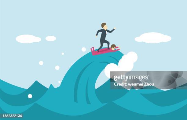 dictator - large wave stock illustrations
