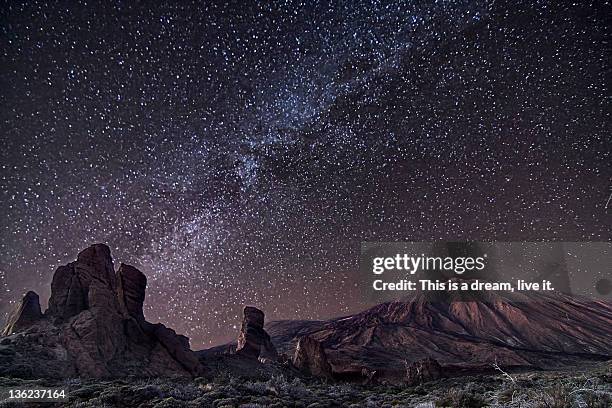 teide stars - pico de teide stock pictures, royalty-free photos & images