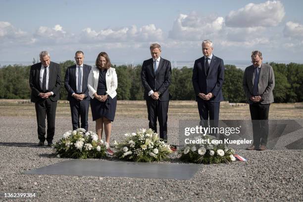 German Finance Minister Christian Lindner with French Finance Minister Bruno Le Maire, Polish Finance Minister, Magdalena Rzeczkowska during a visit...