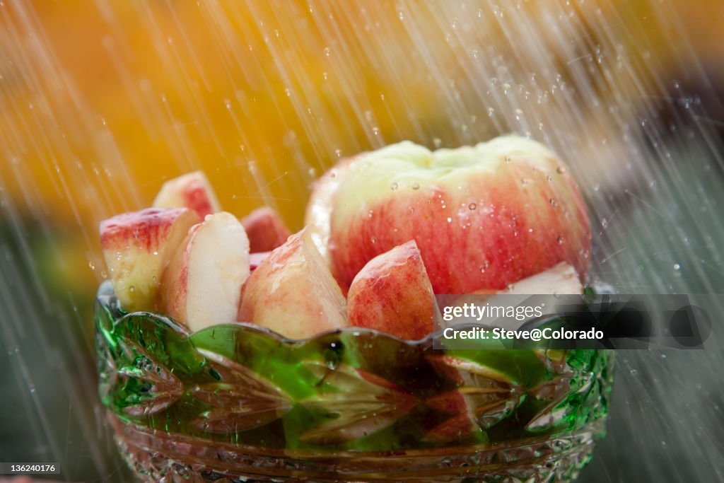 Apples in the Rain