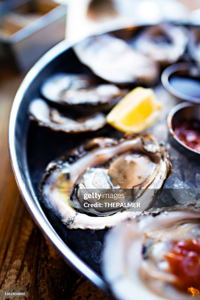 Materias primas ostras