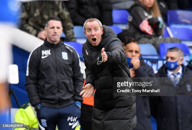 Birmingham City Head Coach Lee Bowyer during the Sky Bet Championship match between Birmingham City and Queens Park Rangers at St Andrew's Trillion...