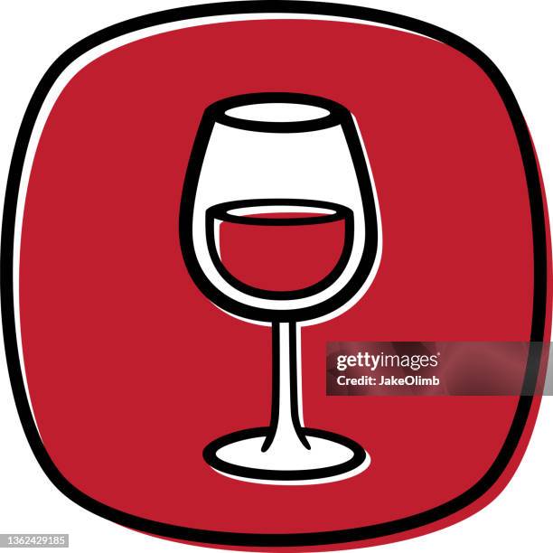wine glass doodle 2 - vineyard worker stock illustrations