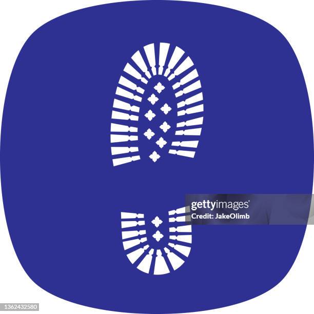 boot print 1 - shoe print vector stock illustrations