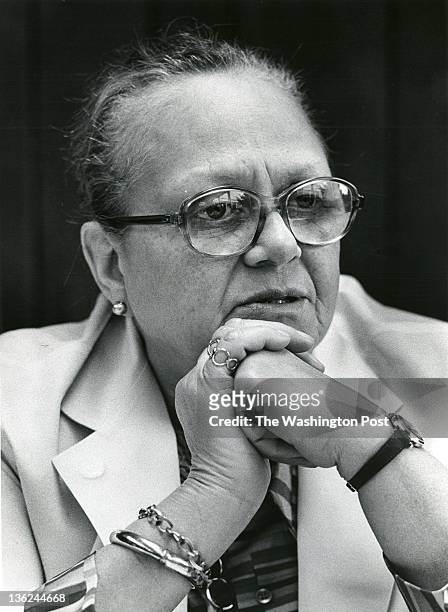 Dr. Maurine Pehlam Johnson, chief of Staff at the Veterans Administration Hospital and Native Washingtonian in Washington, DC on September 29, 1975.