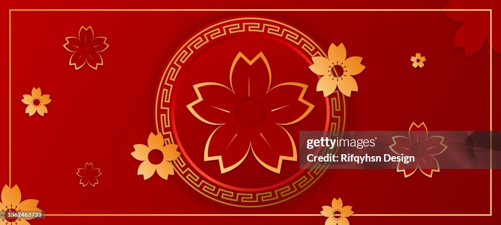 Chinese greeting card or banner.