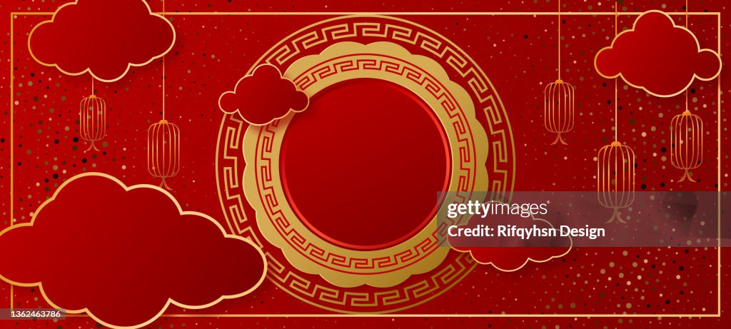 Chinese greeting card or banner.