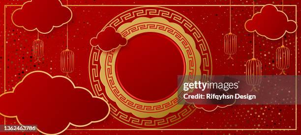 chinese greeting card or banner. - hong kong market stock illustrations