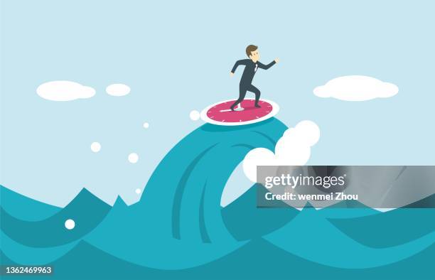 surfing - browsing the internet stock illustrations