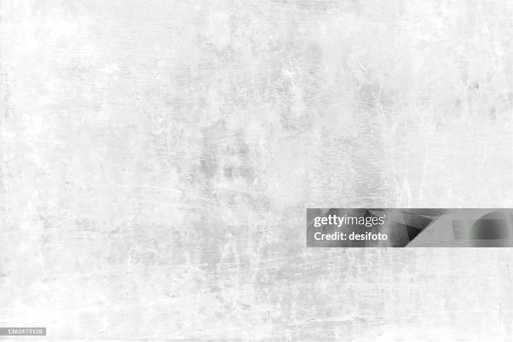Alte rustikale schmutzige unordentlich verwitterte Graustufen hellgrau oder weiß gefärbt Grunge Wand strukturiert Effekt horizontale Graustufen Vektor Hintergründe oder Hintergrundbild