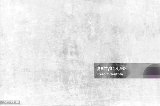 ilustrações de stock, clip art, desenhos animados e ícones de old rustic dirty messy weathered grayscale light gray or white colored grunge wall textured effect horizontal grayscale vector backgrounds or wallpaper - exposto ao ar