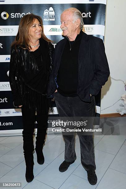 Paola Penzo and Gino Paoli attend the third day of the 16th Annual Capri Hollywood International Film Festival on December 29, 2011 in Capri, Italy.