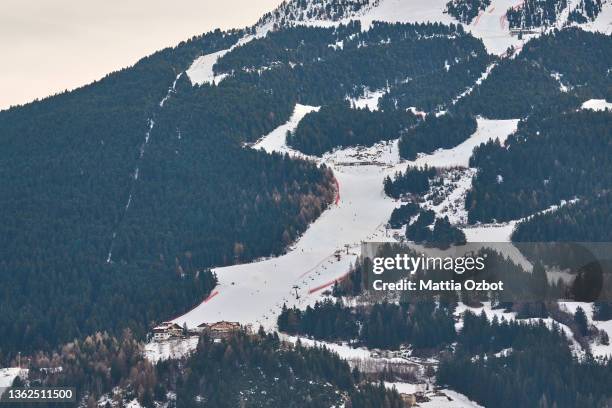 General view of Stelvio Slope on January 02, 2022 in Bormio, Italy. Italy is set to host the 2026 Winter Olympic Games in Milan and Cortina d'Ampezzo.