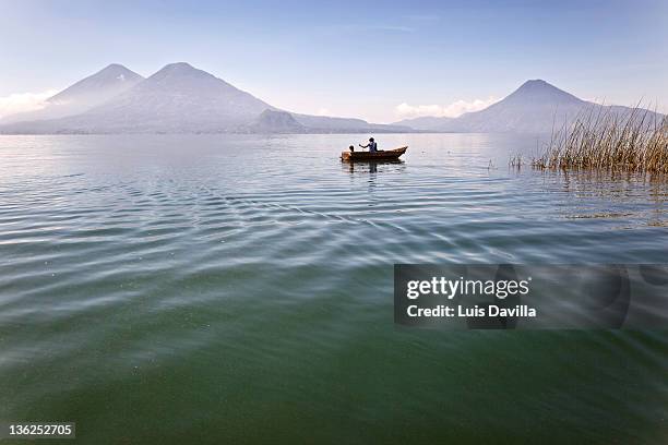 atitlan lake in guatemala - guatemala bildbanksfoton och bilder
