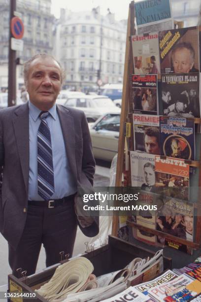 Portrait de Jake LaMotta, dans les années 1980, à Paris.