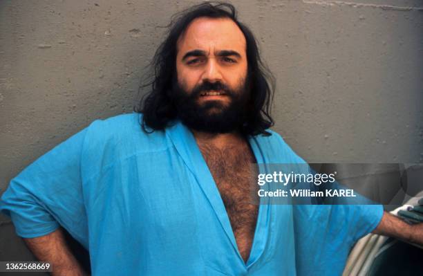 Portrait du musicien Demis Roussos, le 22 juin 1975.
