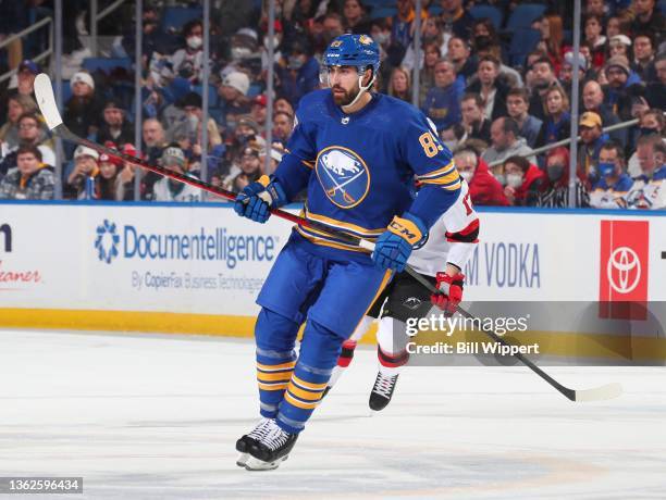 Alex Tuch of the Buffalo Sabres skates during an NHL game against