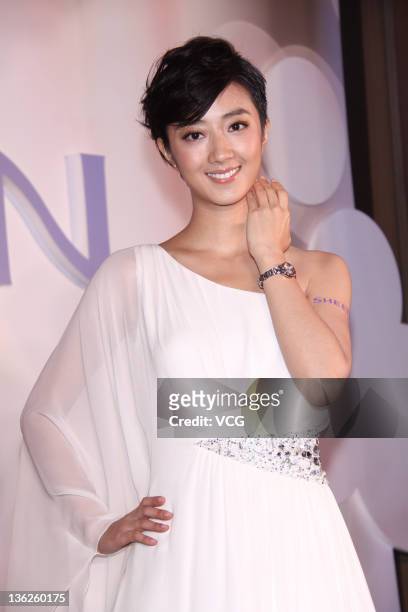 Actress Kwai Lun-Mei attends Casio promotional event at Le Meridien hotel on December 29, 2011 in Taipei, Taiwan.