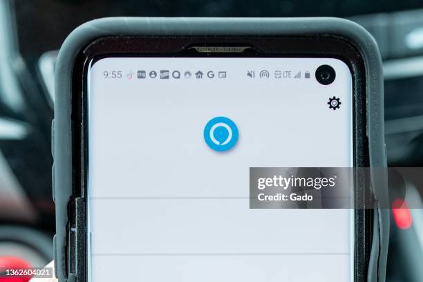 Close-up of a smartphone display showing the Amazon Alexa app, Lafayette, California, December 5, 2021. Photo courtesy Tech Trends.