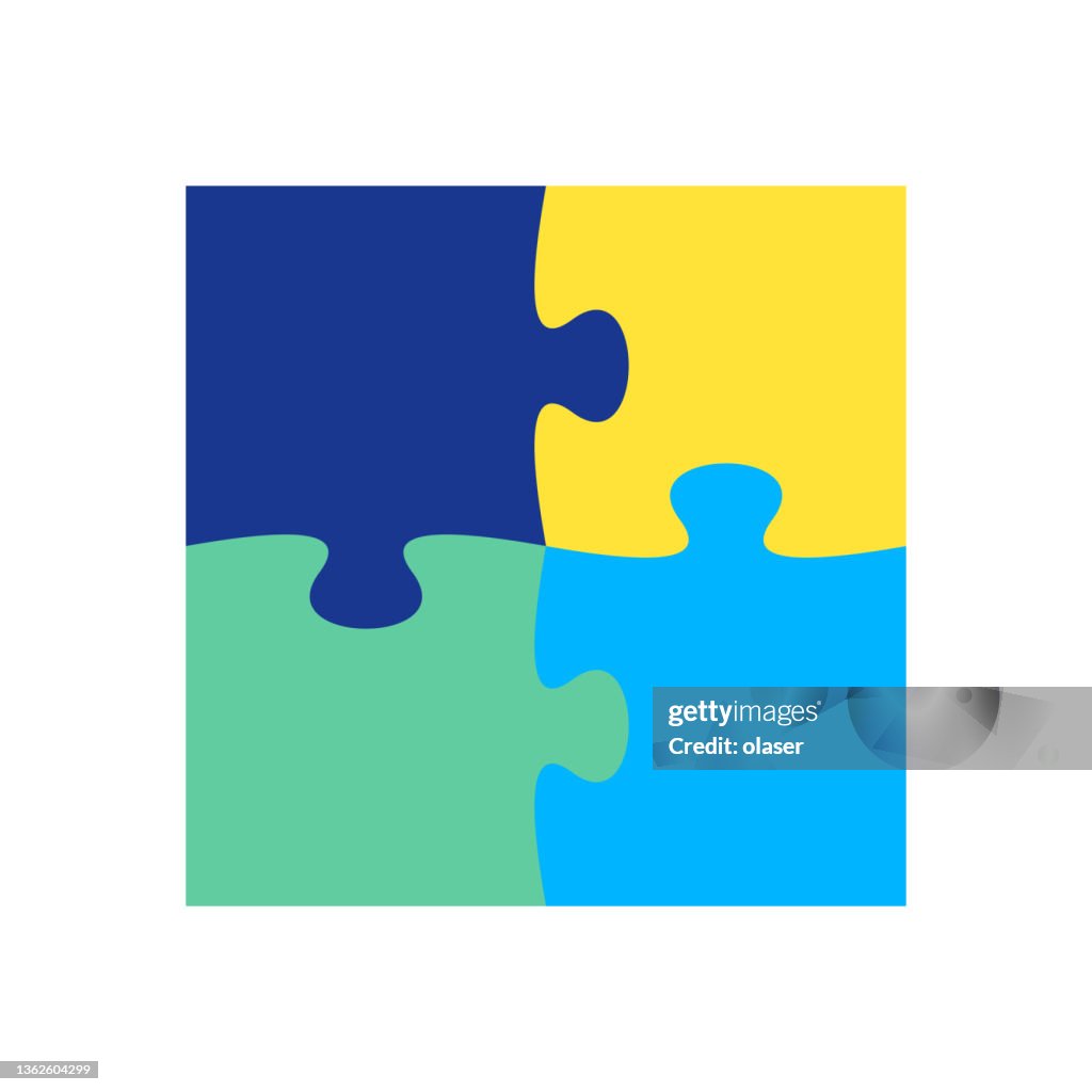 Wenige Teile komplett Puzzle