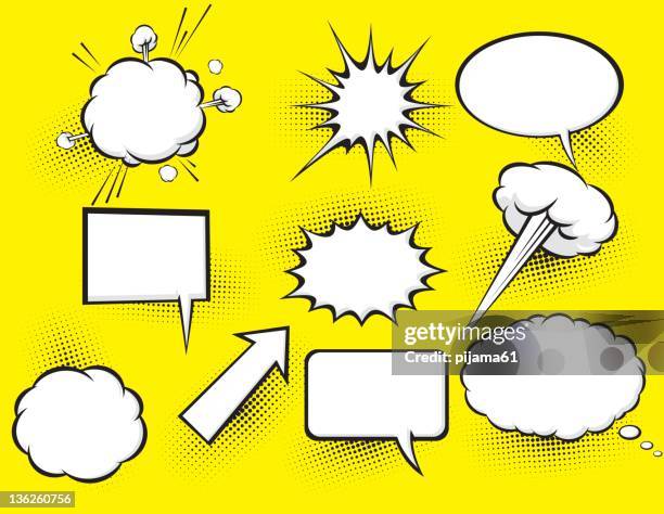 cartoon - comic book speech bubble stock illustrations