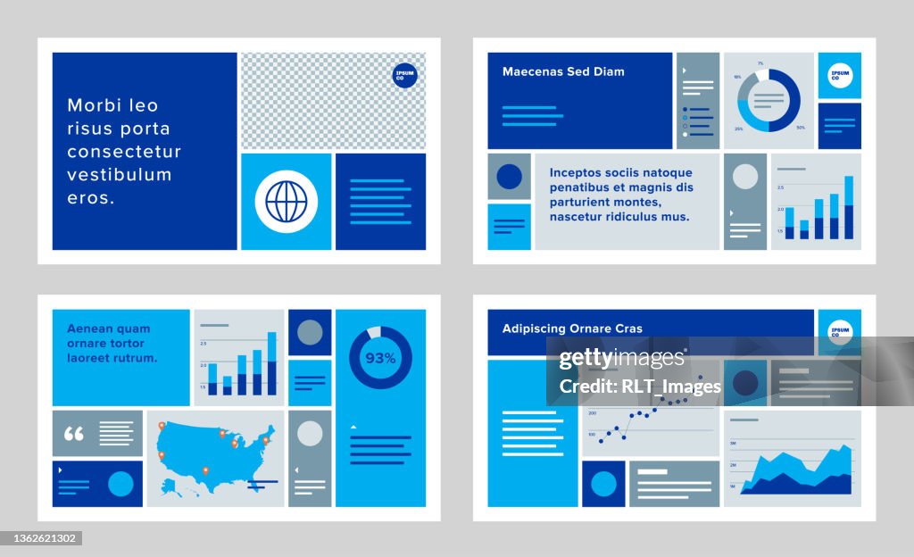 Powerpoint Template Modular Modular Presentation Design Template With Modern Geometric Graphics ...
