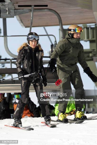 Lujan Arguelles on the slopes of Baqueira Beret, on January 3 in Lerida, Catalonia, Spain.