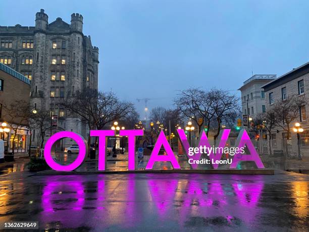 ottawa sign, ontario, canada - ottawa museum of history stock pictures, royalty-free photos & images