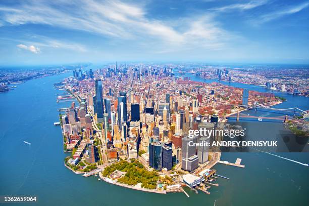grand view of manhattan. new york city - soho new york stockfoto's en -beelden