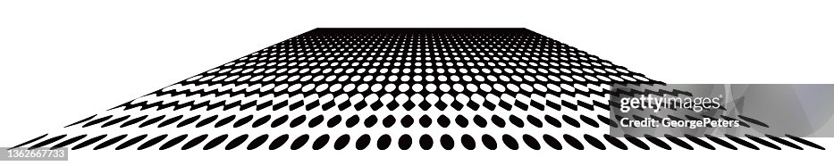 Half tone dot pattern background with perspective Half tone dot pattern background with perspective