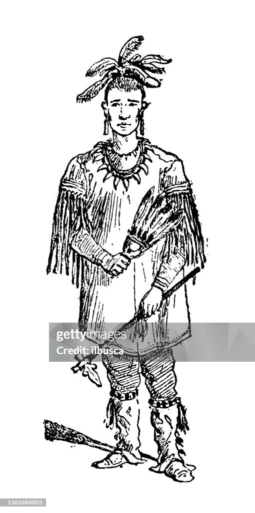 Antique illustration: Sioux