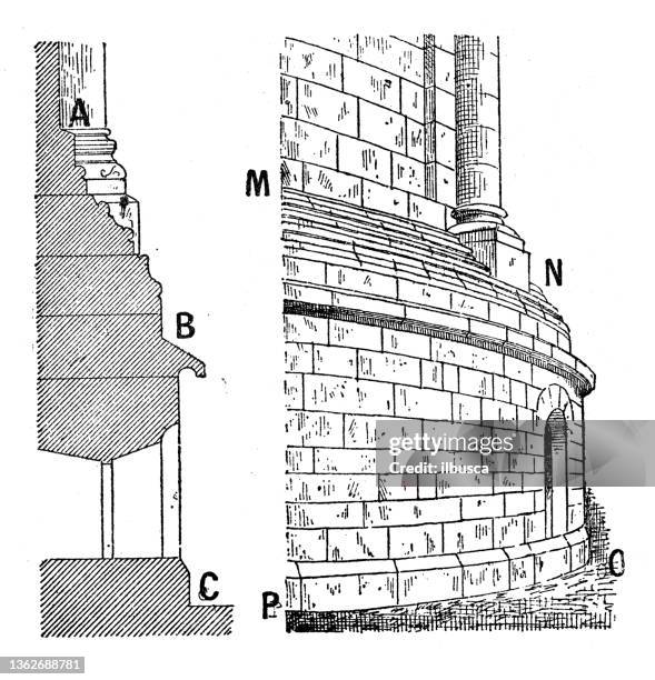 antique illustration: foundation basement - finished basement stock illustrations