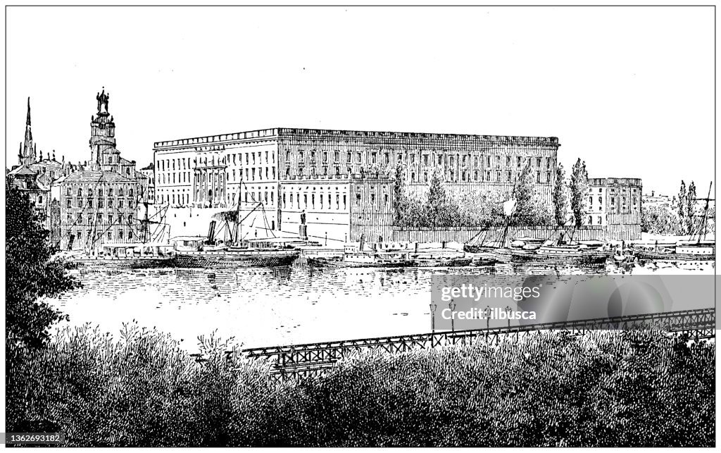 Antique illustration: Stockholm