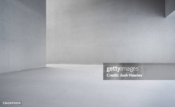 empty concrete background - arquitectura fotografías e imágenes de stock