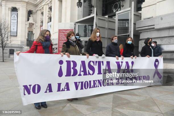 The mayor of Madrid, Jose Luis Martinez-Almeida, in the act of the minute of silence called by the City Council of Madrid as a sign of "repulse and...