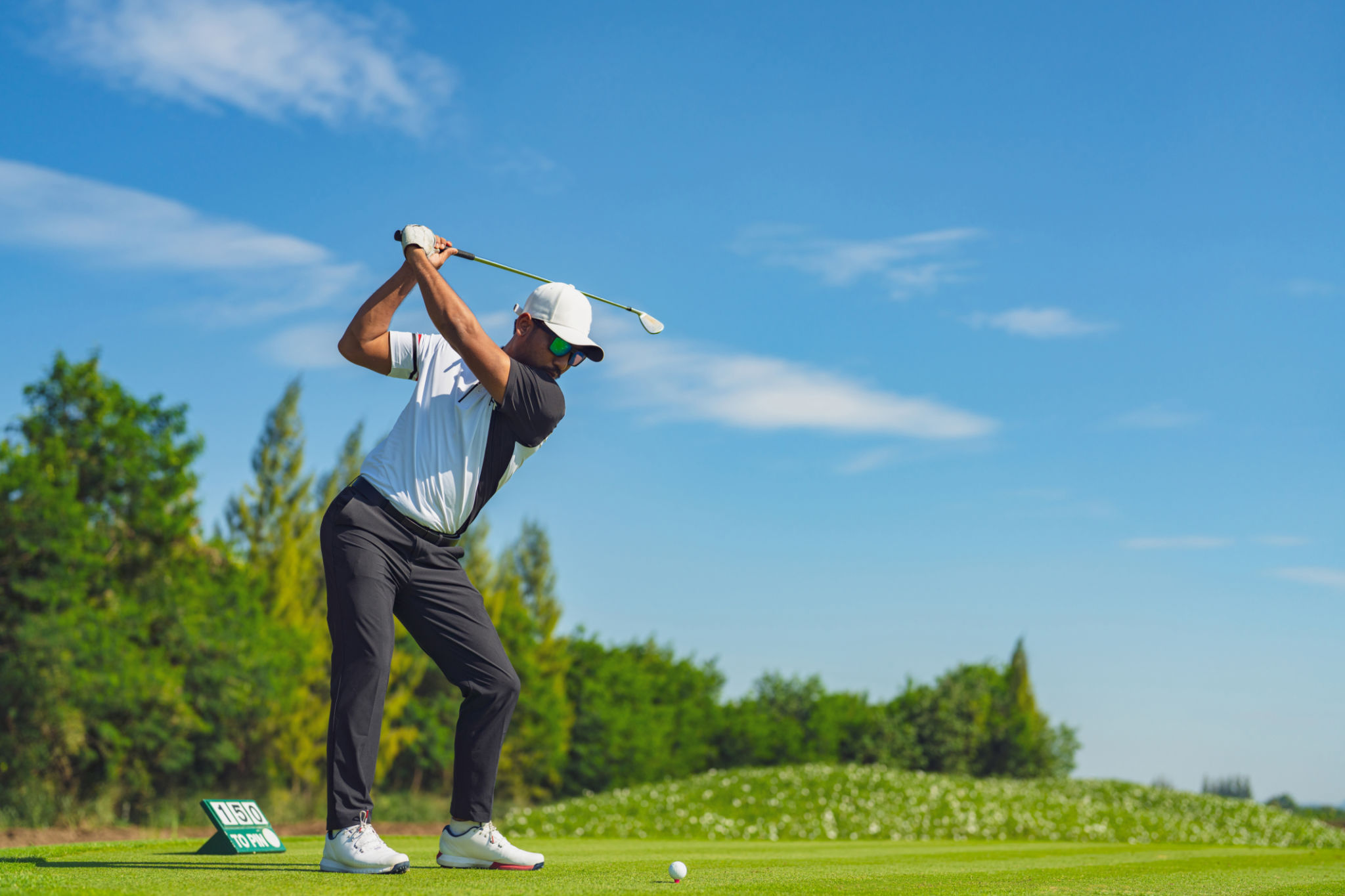 golfer on course