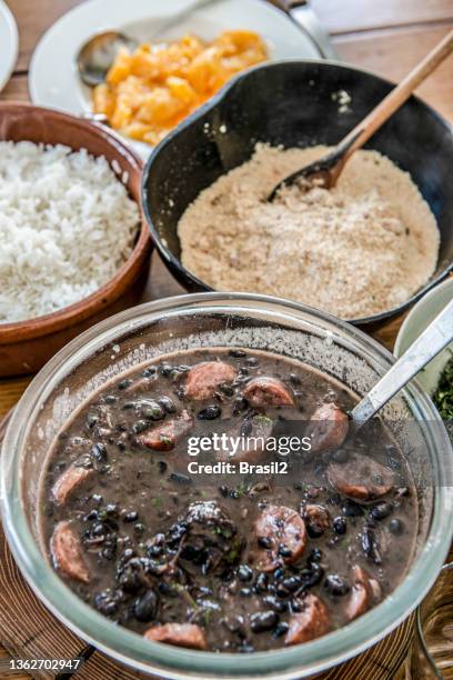 brazilian feijoada traditional dish - brazilian feijoada dish stock pictures, royalty-free photos & images