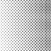 Gradient pattern of plus shapes