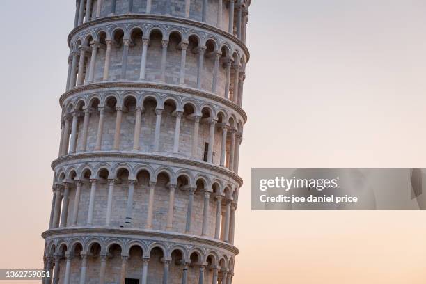 leaning tower of pisa, abstract, pisa, tuscany, italy - ピサ ストックフォトと画像