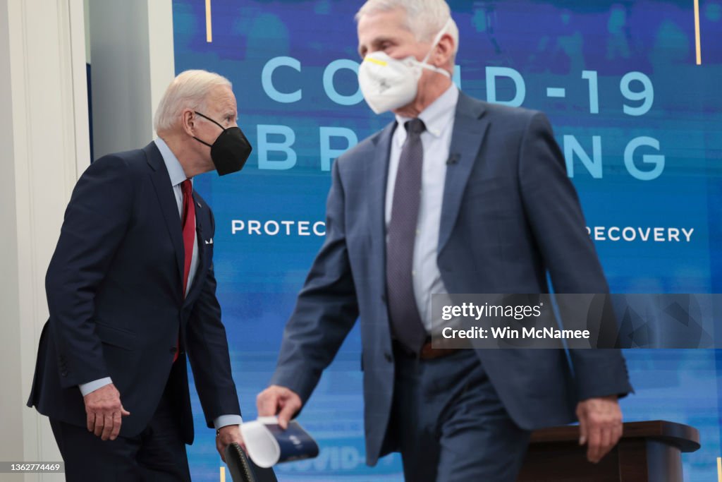 President Biden And VP Harris Meet With COVID-19 Response Team At White House