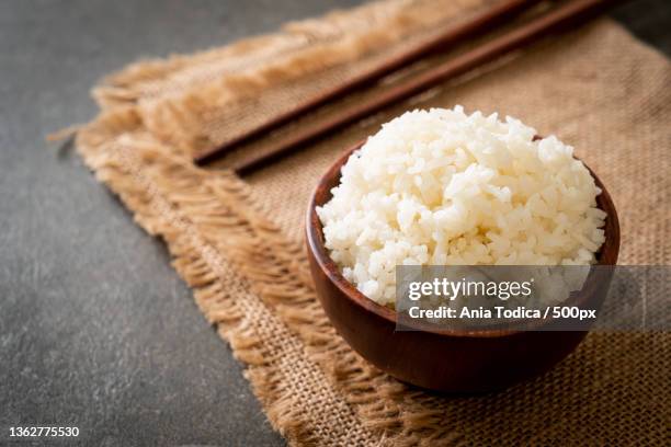 Fresh Cooked Rice Cooked Rice Close Up Photos and Premium High Res Pictures - Getty Images