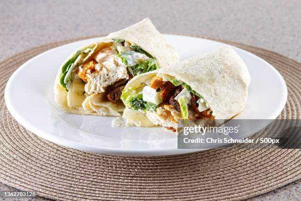 american food,close-up of food in plate on table,massachusetts,united states,usa - tortilla stock pictures, royalty-free photos & images