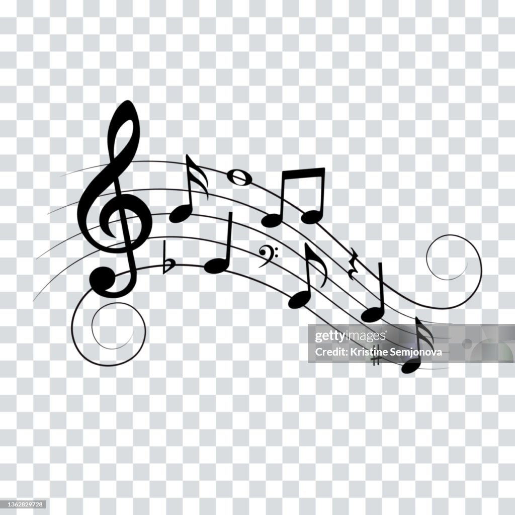 High Note Image Music Notes And Symbols For Musical Design Vector Illustration High-Res ...