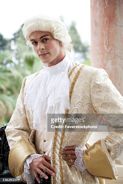 18th century style costume shoot - king royal person stock pictures, royalty-free photos & images