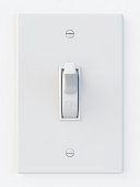 White light switch in the on position