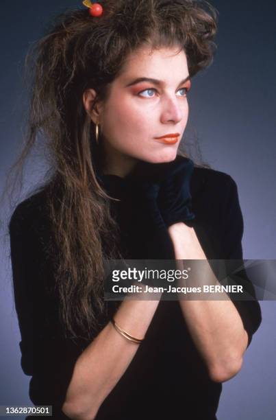 Portrait d'Elli Medeiros, le 9 février 1987.